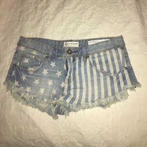 Stars and Stripes jean shorts
